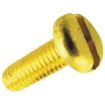 Picture of Olympic Fixings M4 X 10 Panhead Slot Machine Screws Brass 100 Pcs