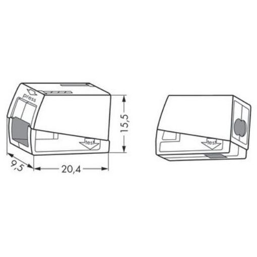 Picture of Wago 224-112 Lighting Connector White