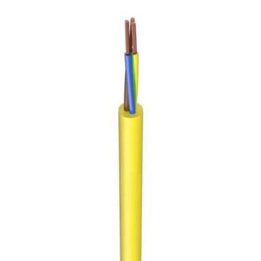 Picture of 2.5mm² 3 Core Arctic Flex Yellow Cable | Cut Length Priced Per Metre