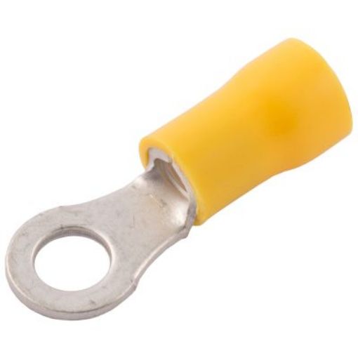 Picture of SWA 53YER Ring Terminal 4-6mm Yellow Insulated