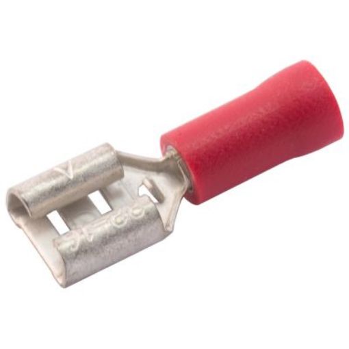 Picture of SWA 63RFP Fem Push-On Terminal 0.5-1.5mm Red