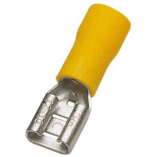 Picture of SWA 63YFP Female Push-On Terminal 4-6mm Yellow