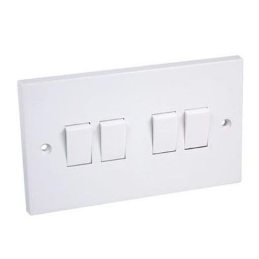 Picture of CED Switch 4 Gang 2 Way 10amp