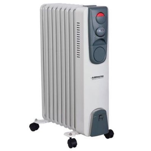 Picture of Airmaster 2kW Oil Filled Radiator 1/2kW with Thermostat