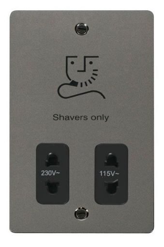 Picture of Click FPBN100BK Shaver Socket 115/230V