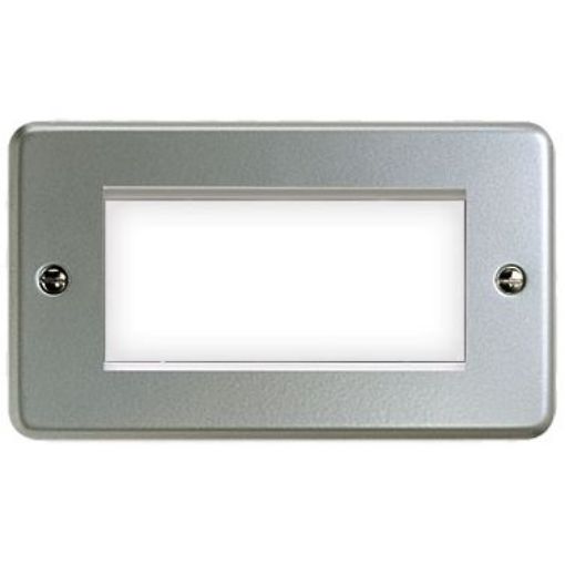 Picture of Frontplate 2 Gang 4 Module Euro