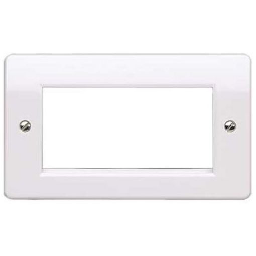 Picture of Frontplate 2 Gang 4 Module Euro