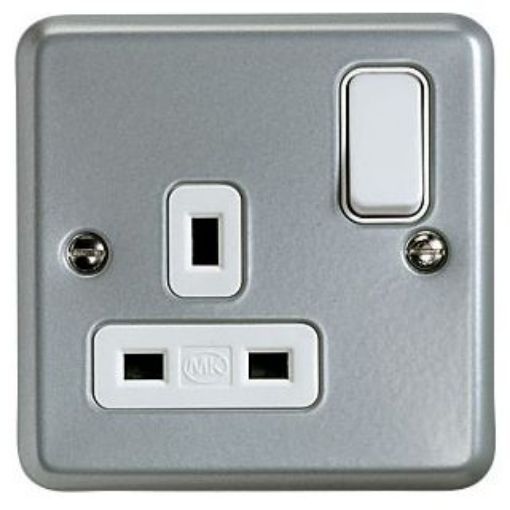 Picture of Socket 1 Gang Switched Double Pole Dual Earth