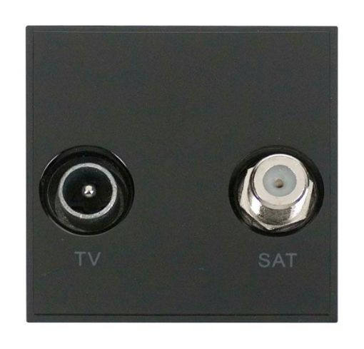 Picture of Click MM425BK Socket TV Sat Black