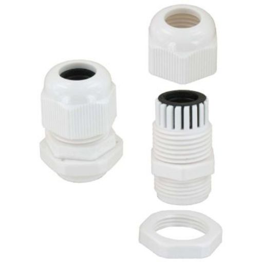 Picture of Deligo NG25W Cable Gland 25mm Nylon White