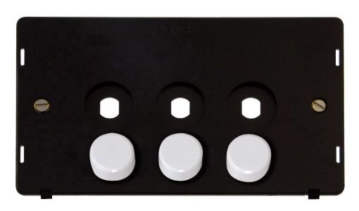 Picture of Click SIN143PL 3G Double Dimmer Plate and Knob