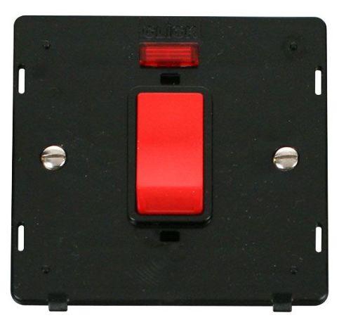 Picture of Click SIN201BK Double Pole Switch Interior 1 Gang 45A