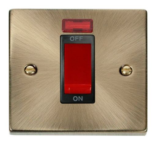 Picture of Click VPAB201BK Cooker Switch 1 Gang Neon 45A