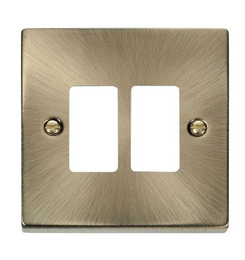 Picture of Click VPAB20402 Deco Frontplate 2 Gang AB