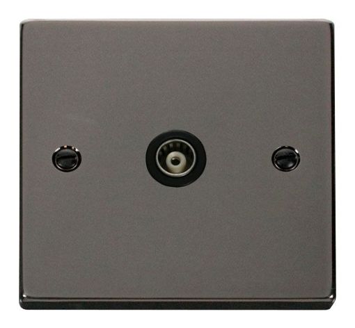 Picture of Click VPBN158BK Socket CoAx Single Black Nickel