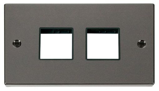 Picture of Click VPBN404BK Frontplate 2 Gang 4Aperture