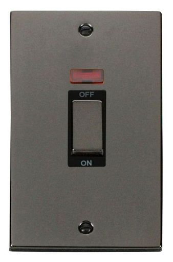 Picture of Click VPBN503BK Switch 2 Gang Double Pole 45A