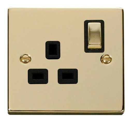 Picture of Click VPBR535BK Socket Double Pole 1 Gang Switched 13A