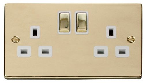 Picture of Click VPBR536WH Socket Double Pole 2 Gang Switched 13A