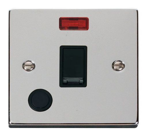 Picture of Click VPCH023BK Connection Unit Switched Neon 20A Polished Chrome