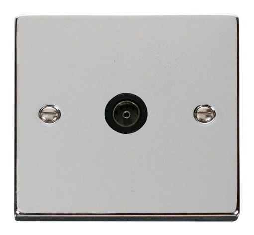 Picture of Click VPCH065BK Socket CoAx Single Polished Chrome