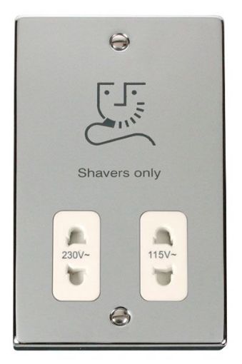 Picture of Click VPCH100WH Shaver Socket 115/230V