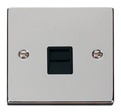 Picture of Click VPCH120BK Socket Telephone Master Single Polished Chrome