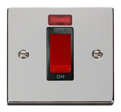 Picture of Click VPCH201BK Cooker Switch 1 Gang Neon 45A