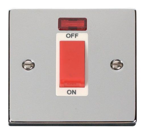 Picture of Click VPCH201WH Cooker Switch 1 Gang Neon 45A