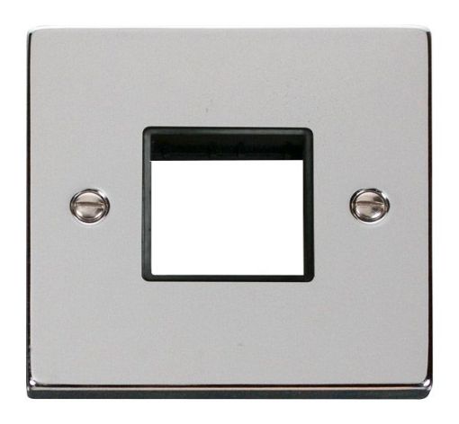 Picture of Click VPCH402BK Frontplate 1 Gang 2Aperture