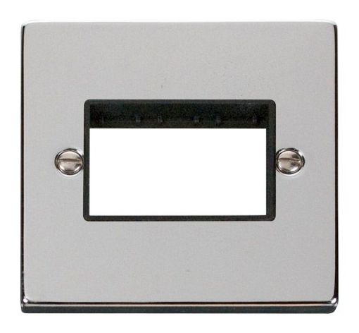 Picture of Click VPCH403BK Frontplate 1 Gang 3Aperture