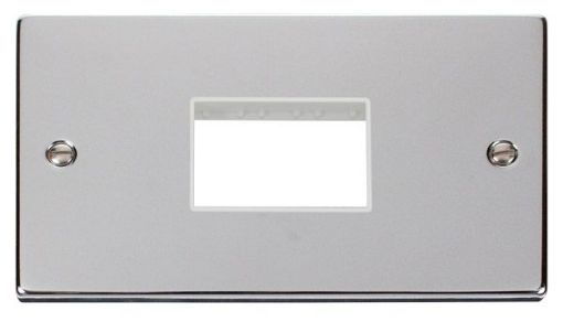 Picture of Click VPCH432WH Frontplate 3Aperture White