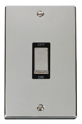 Picture of Click VPCH502BK Switch 2 Gang Double Pole 45A