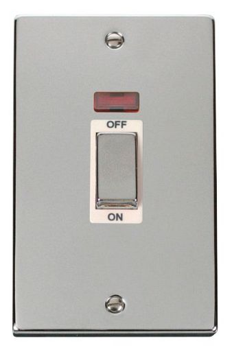 Picture of Click VPCH503WH Switch 2 Gang Double Pole 45A