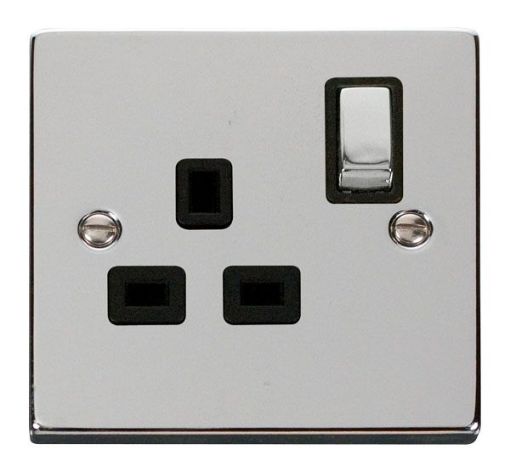 Picture of Click VPCH535BK Socket Double Pole 1 Gang Switched 13A