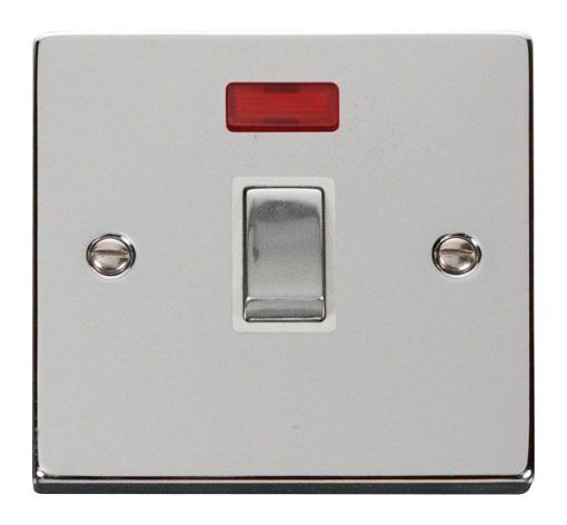 Picture of Click VPCH723WH Ingot Switch Neon Double Pole 20A