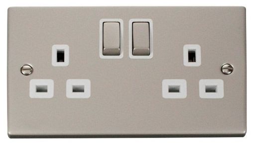 Picture of Click VPPN536WH Socket Double Pole 2 Gang Switched 13A