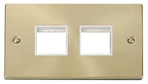 Picture of Click VPSB404WH Frontplate 2 Gang 4Aperture