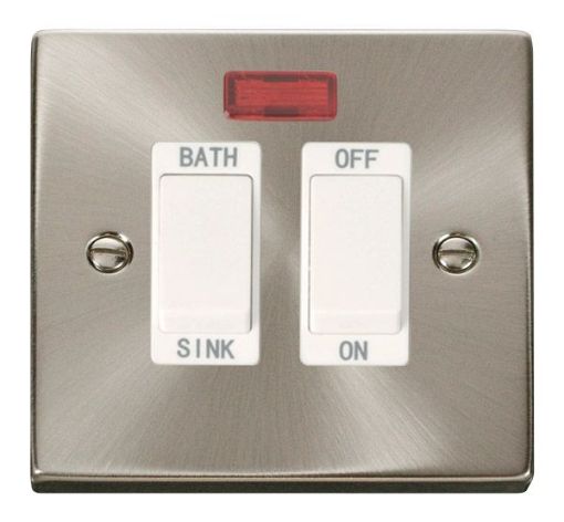 Picture of Click VPSC024WH Switch Double Pole Sink 20A Satin Chrome