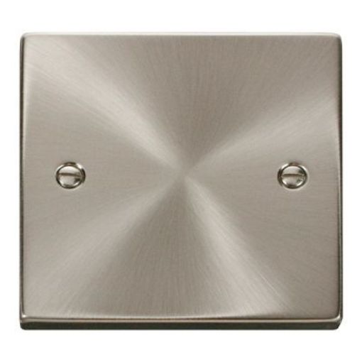 Picture of Click VPSC060 Blanking Plate 1 Gang Satin Chrome