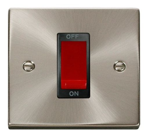 Picture of Click VPSC200BK Cooker Switch 1 Gang 45A Satin Chrome