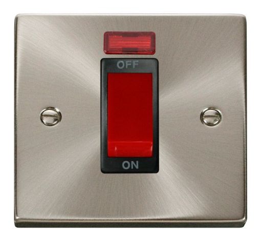 Picture of Click VPSC201BK Cooker Switch 1 Gang Neon 45A