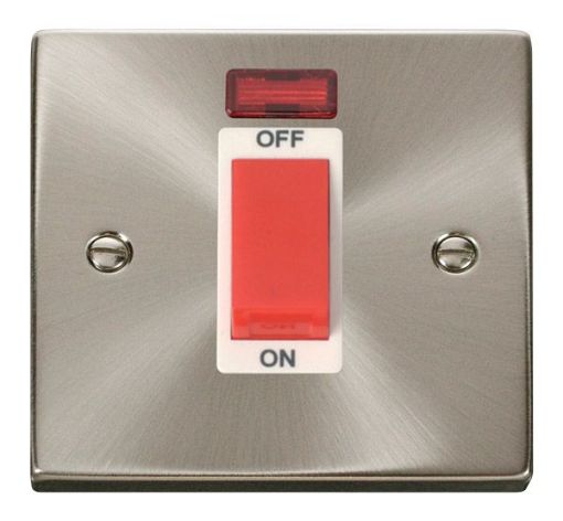 Picture of Click VPSC201WH Cooker Switch 1 Gang Neon 45A