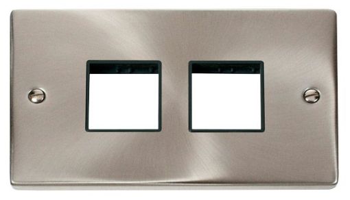 Picture of Click VPSC404BK Frontplate 2 Gang 4Aperture