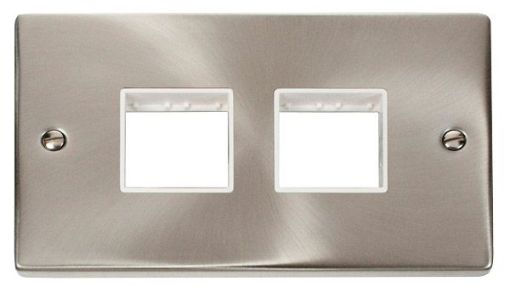 Picture of Click VPSC404WH Frontplate 2 Gang 4Aperture