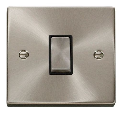 Picture of Click VPSC425BK Plateswitch 1 Gang Int 10A Satin Chrome