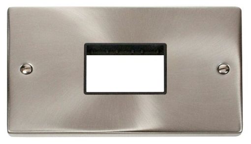 Picture of Click VPSC432BK Frontplate 3Aperture Black