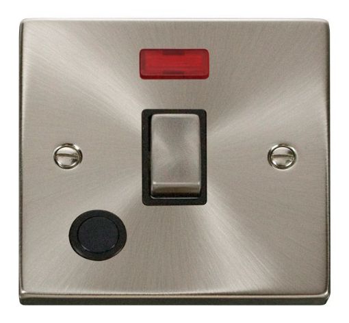 Picture of Click VPSC523BK Switch with Flex Outlet Neon Double Pole 20A