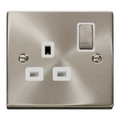 Picture of Click VPSC535WH Socket Double Pole 1 Gang Switched 13A