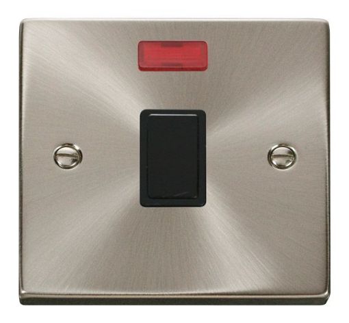 Picture of Click VPSC623BK Switch Double Pole Neon 20A Satin Chrome